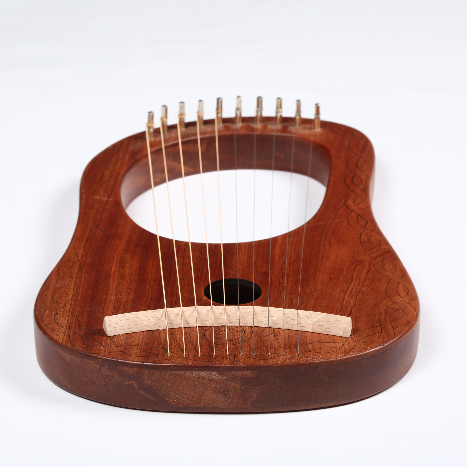 十弦莱雅琴小竖琴箜篌初学者小型里拉琴乐器便携式易学lyre琴