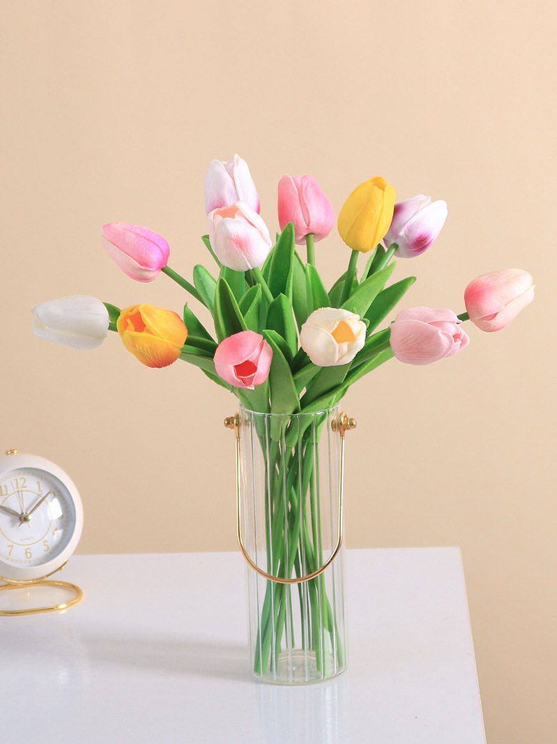 装饰郁金香鲜花水养家用插花办公送礼花束低价直批包邮北京同城可闪送