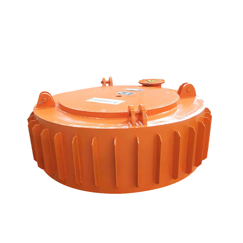 煤矿除铁器 圆盘吊挂式电磁铁 矿上全自动强磁除铁器