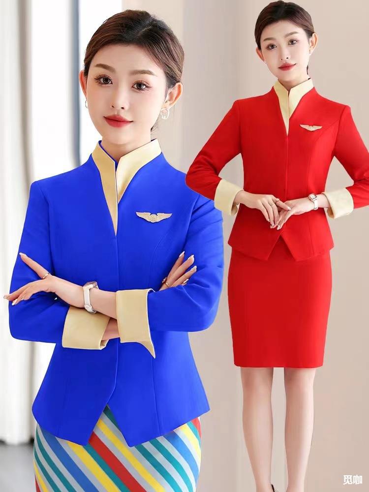 国泰航空空姐制服女空乘面试工作服学院校服迎宾接待礼仪职业套装