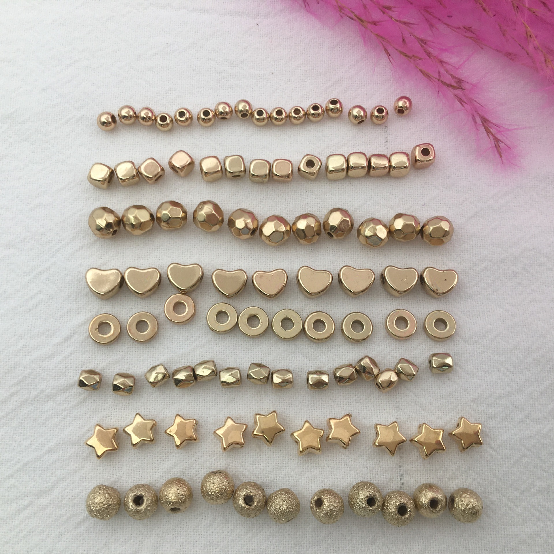 Cross-Border Hot 800 Spacer Beads Set Metal Loose Beads DIY Bracelet Necklace Accessories Wholesale