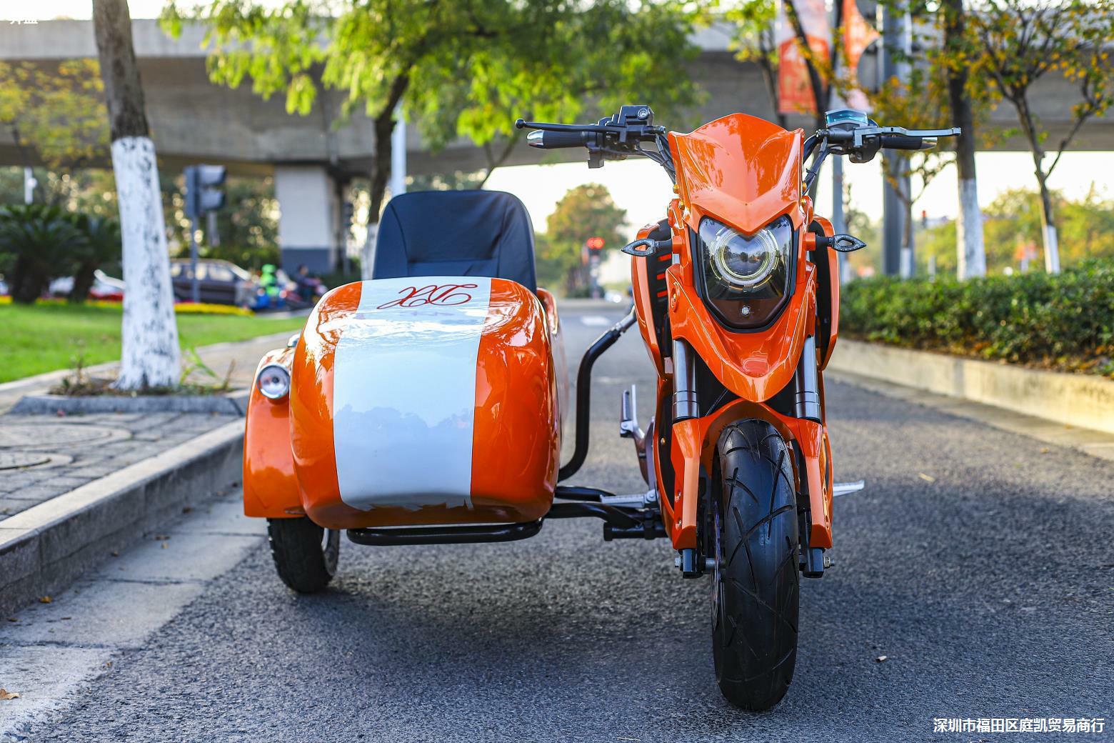 罗马摩托车电机续航旅游假日三轮边斗边电动车三轮板边酷车长偏