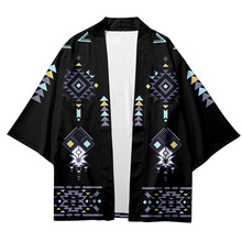跨境新款 FF14游戏周边阿拉米格外套羽织道袍动漫披风和服开衫
