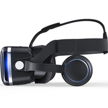 G04E六代vr眼镜3D虚拟现实游戏眼镜头戴自带耳机货源充足