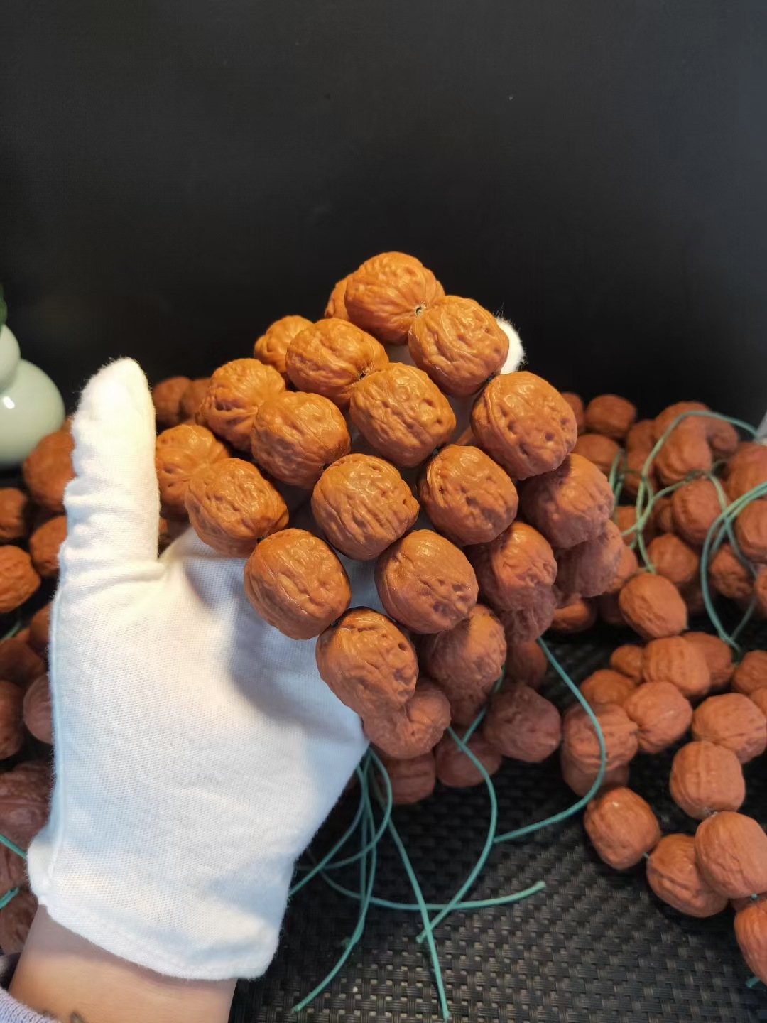 文玩核桃手串 京八棱核桃 门头沟桃核 龙纹脑纹官帽桃核产地批发