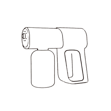 现货k5 k6 pro无线手持雾化消毒枪 蓝光充电喷雾枪家用无线消毒