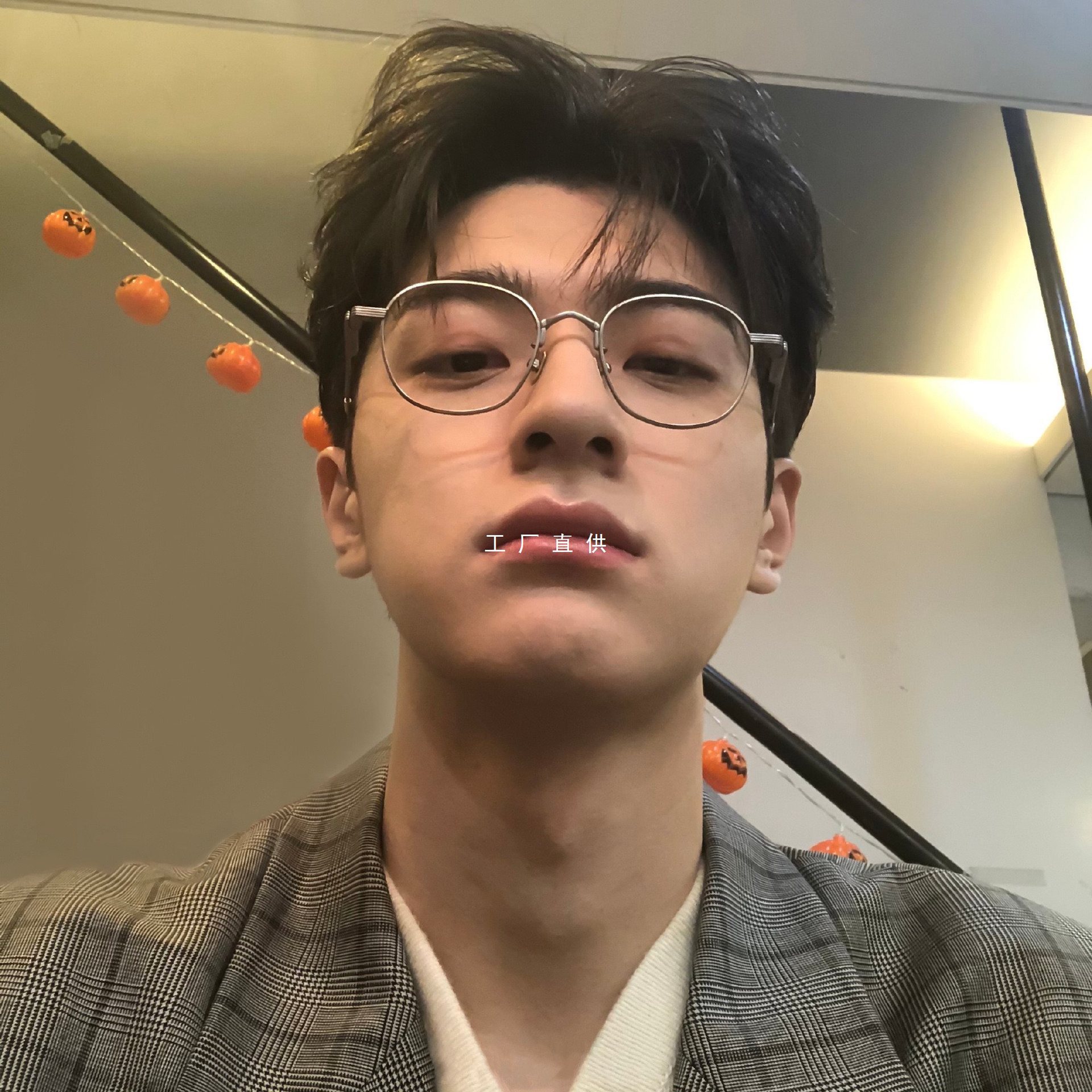 复古文艺圆框眼镜框镜架男日系潮流时尚银色全框眼睛可配镜片近视