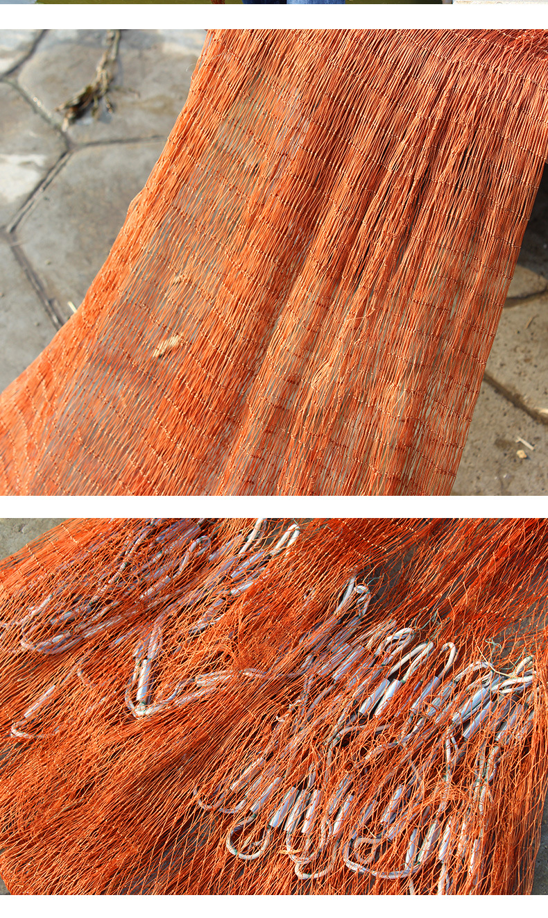 老式传统手抛网鱼网撒网纯手工旋网手撒渔网抛网大号易抛网铅坠