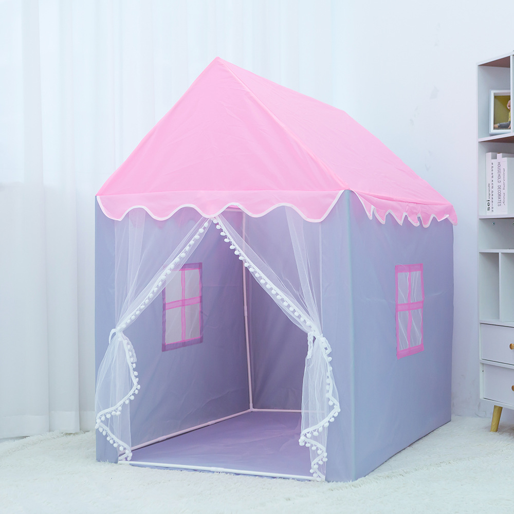 New Pink Gray House Children's Indoor Tent Game House Boys and Girls Castle Villa Play House Toys Wholesale