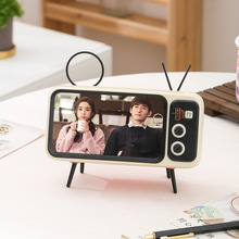 【与奇有礼】创意复古电视手机支架小屏懒人追剧蓝牙音响电视机款
