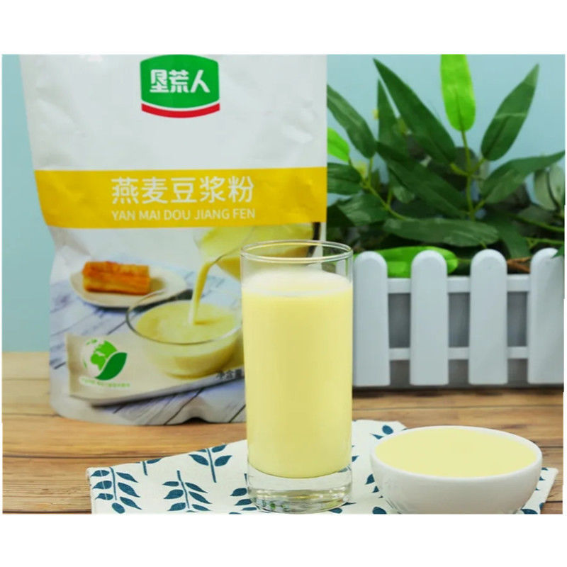 垦荒人豆浆粉系列款速溶豆粉350燕麦,原味,女士黑豆【】