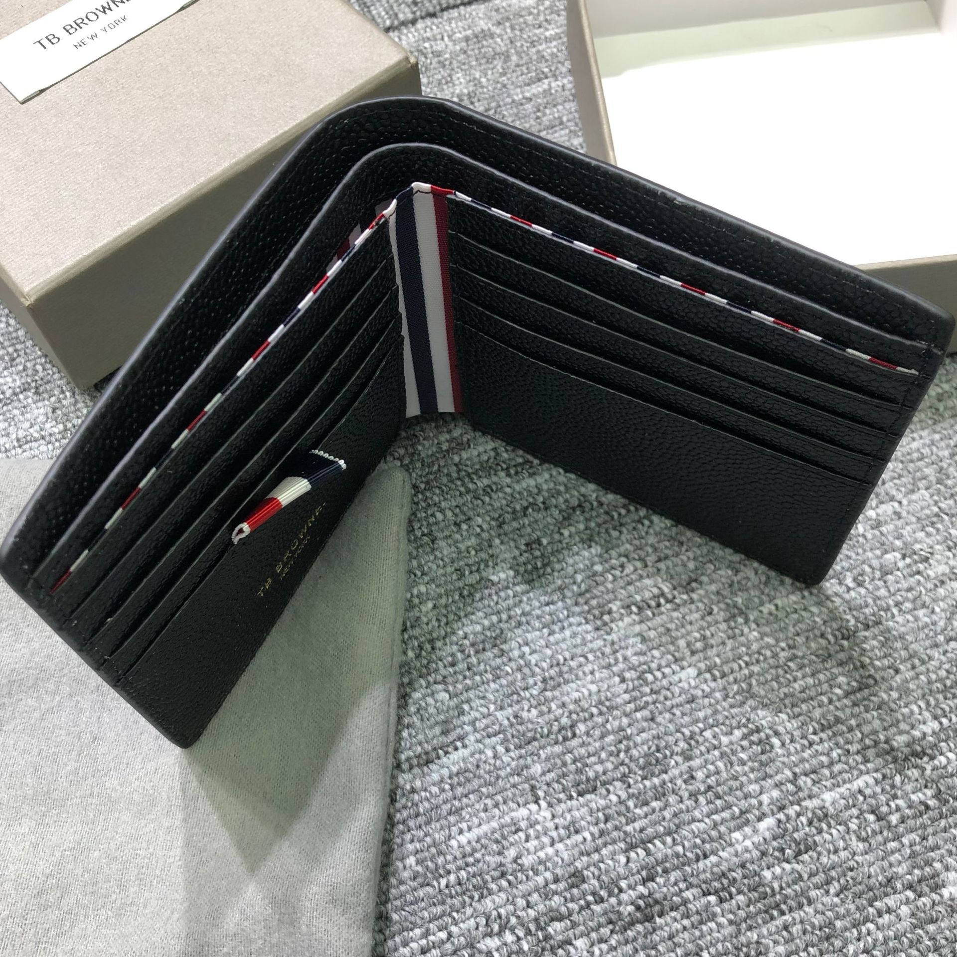 tb browne工厂直营tb卡包钱包球纹二层皮高档男女多功能一体包