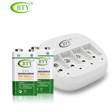 BTY电池充电器9V镍氢锂电池无线话筒导游机扩音器表收音机遥控器