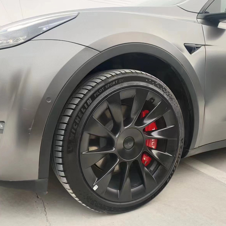 适用特斯拉modely卡钳罩model3刹车卡钳罩轮毂改色配件改装毛豆丫