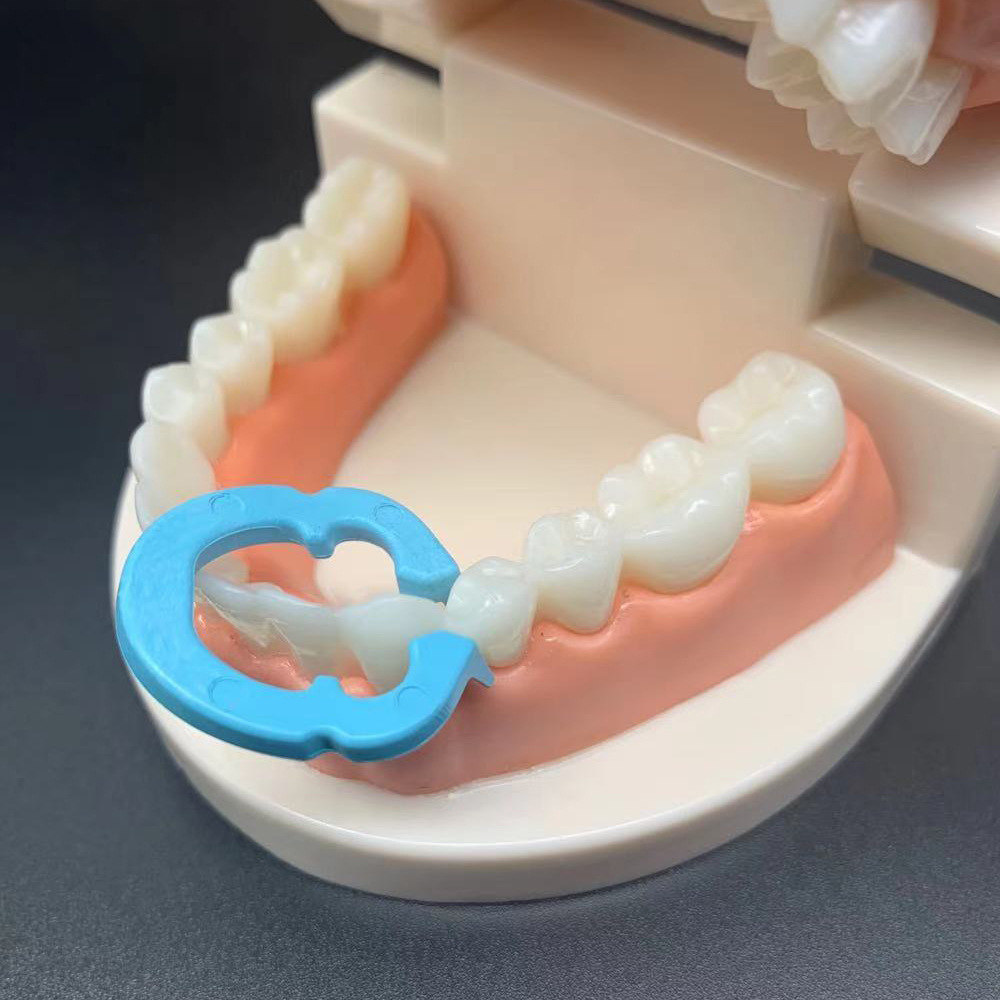 牙科材料 橡皮障夹树脂夹 夹子 乳牙树脂夹 豆瓣成型片树脂夹持环