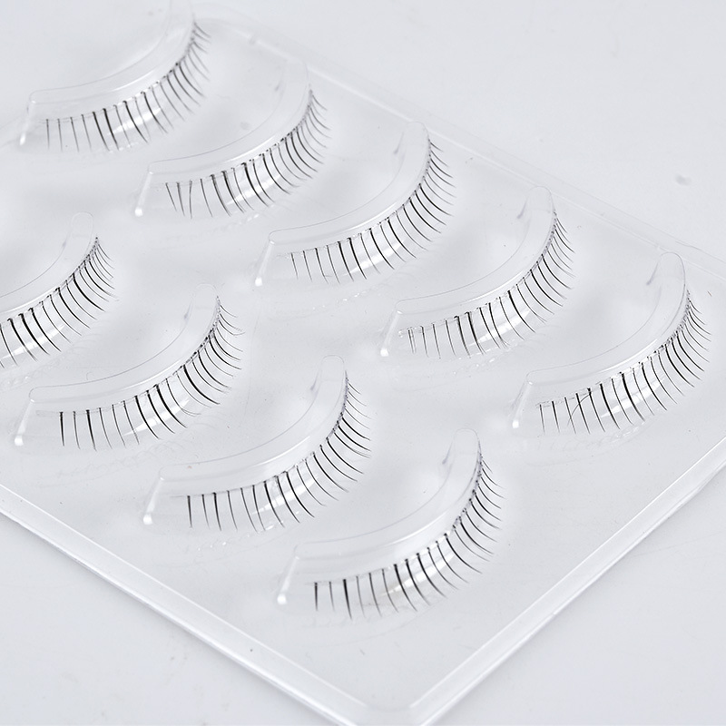 Transparent Single-Line Imitation Sharpening Cartoon Eyelash Handmade Sharpening Natural Crystal Stem False Eyelashes A01