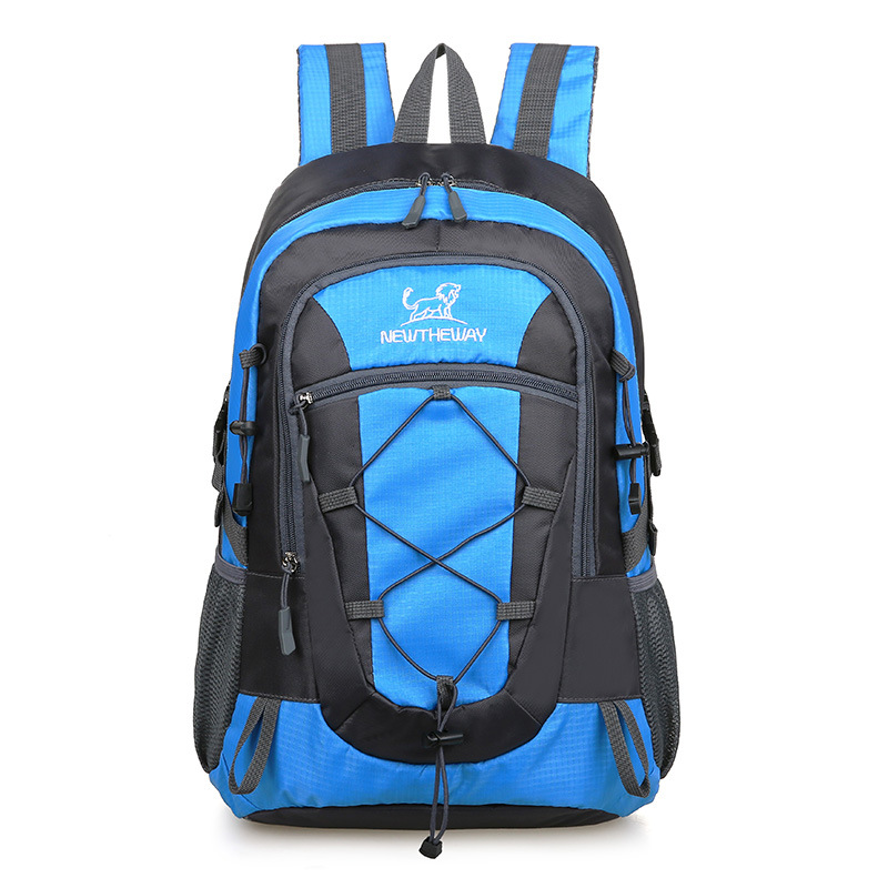 Cross-Border Outdoor Mountaineering Bag Men's and Women's Large Capacity Hiking Leisure Sports Breathable Fashion Printed Logo Backpack