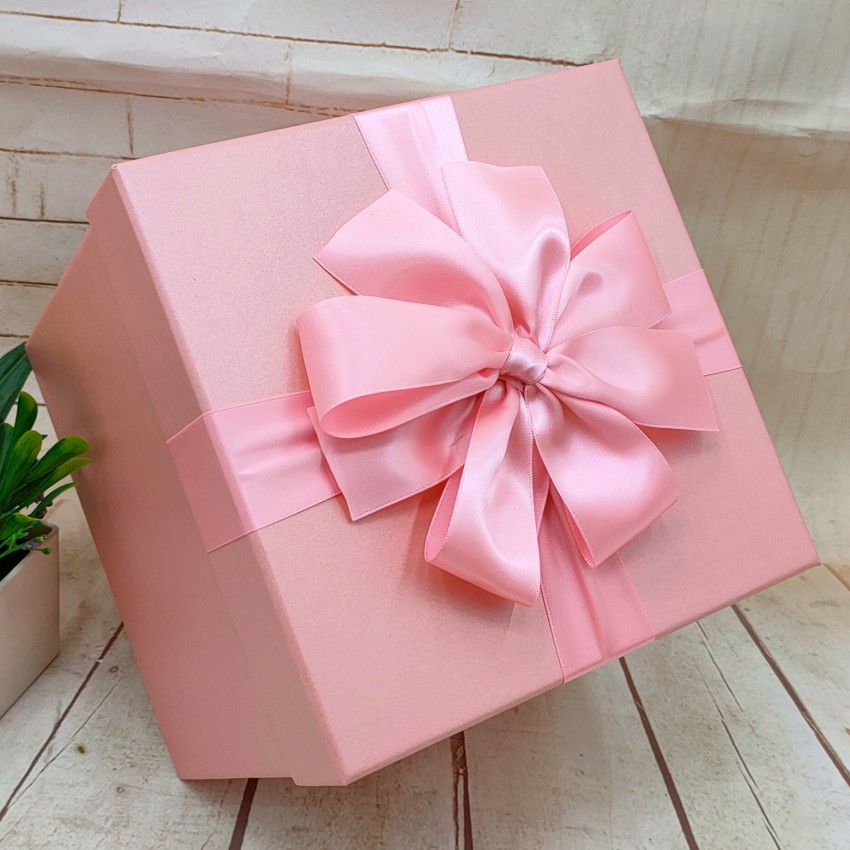 520超大号粉色正方形礼品盒送女生表白礼物盒零食裙子装饰包装盒