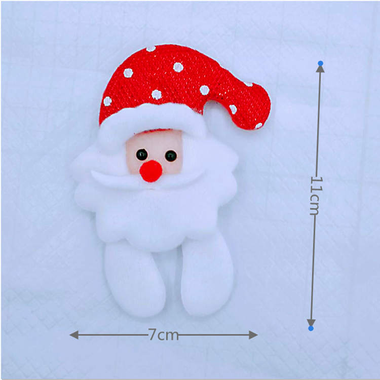 New Cross-Border Hot Selling Christmas Plush Head Old Man Snowman Elk DIY Christmas Eve Decoration Accessories Hot Sale