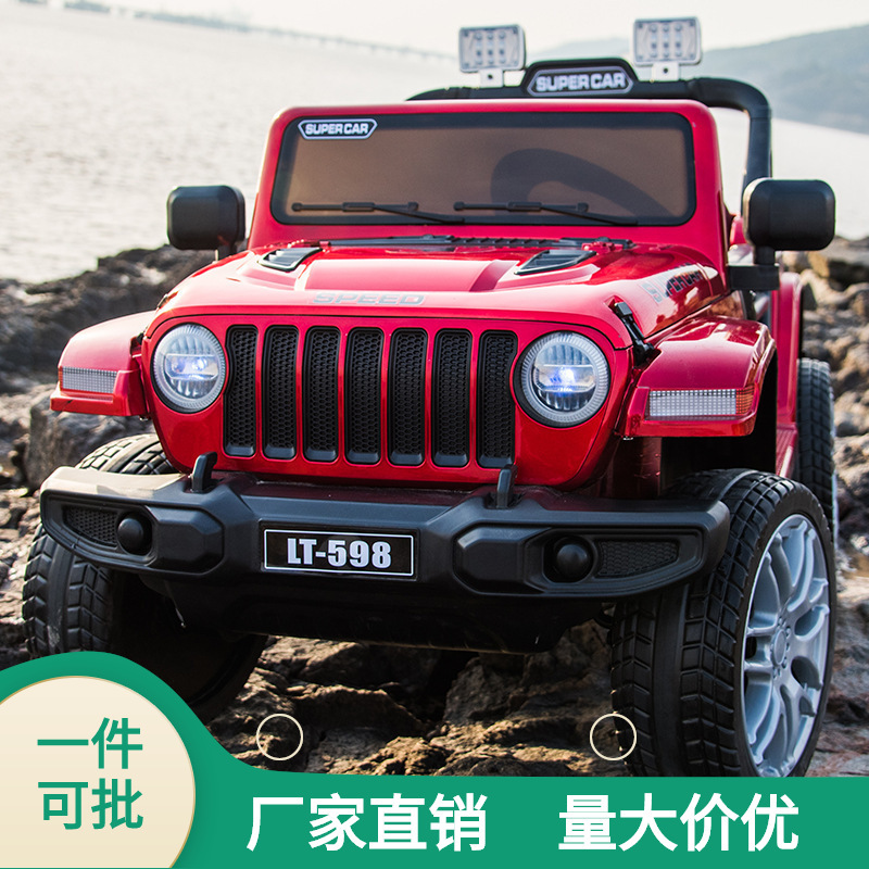 儿童电动车四轮四驱充电遥控可坐人自驾越野电动汽车儿童玩具车