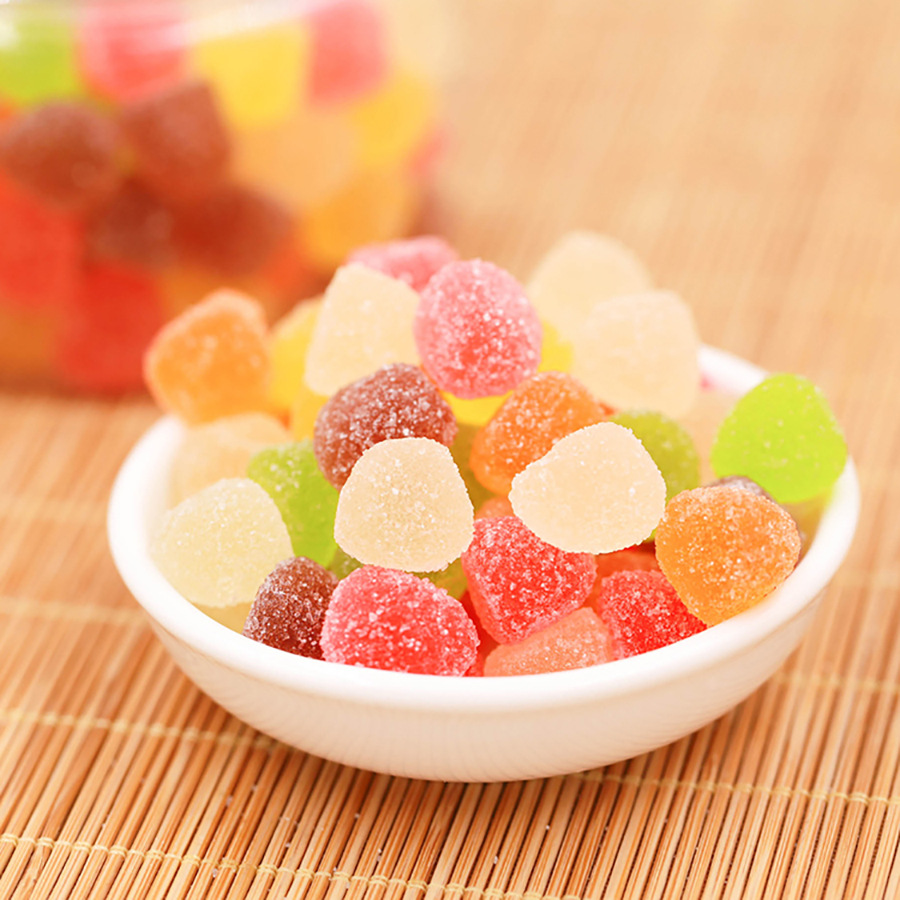 trolli德国口力零食橡皮糖散装水果糖 (酸小不点)形2.5公斤