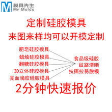 定制硅胶模具3D立体开模肥皂硅胶模具蜡烛硅胶模具翻糖硅胶模具