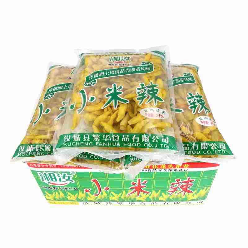 湘汝小米辣 2kgx6包装箱 野山椒新鲜泡姜凤爪田鸡调料朝天椒