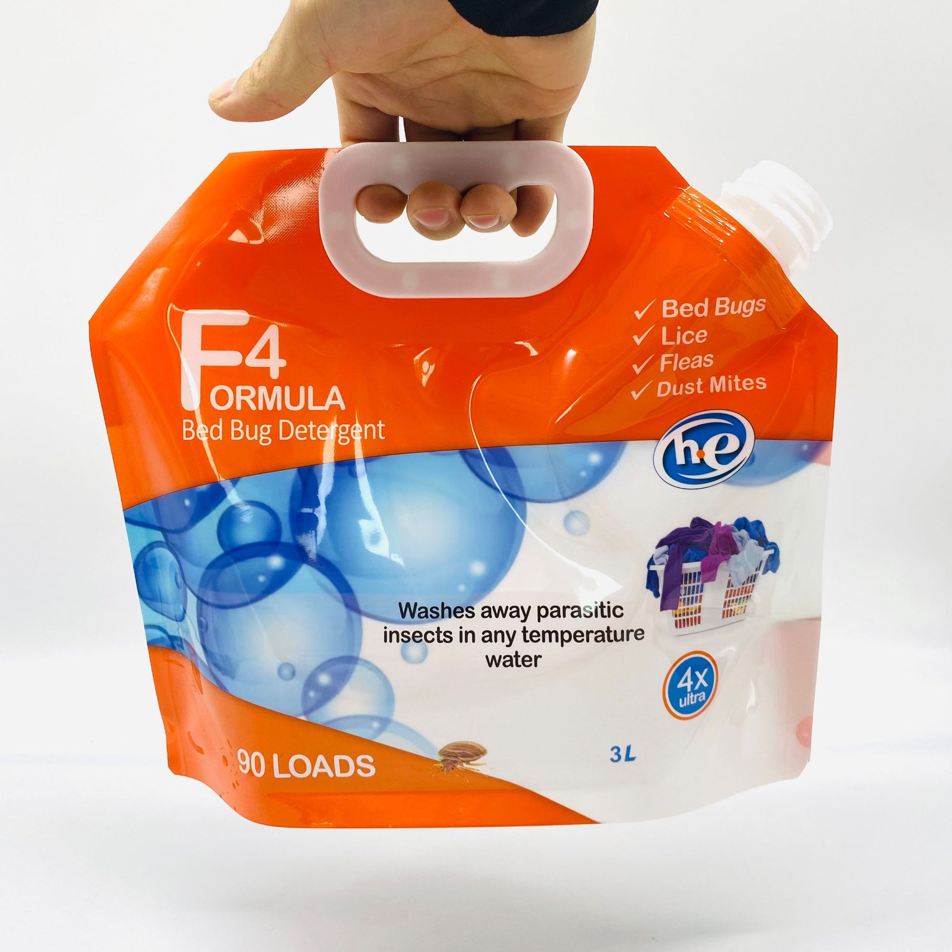 厂家直销洗衣液包装袋 2l洗衣液塑料包装袋 自立吸嘴袋洗衣液袋