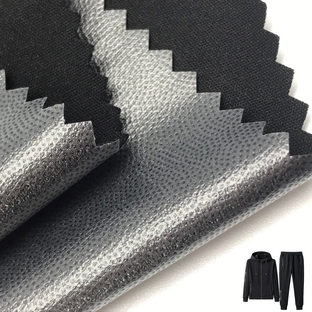 tpu弹力布功能性30d针织平板布面料复合二合一运动服卫衣面料