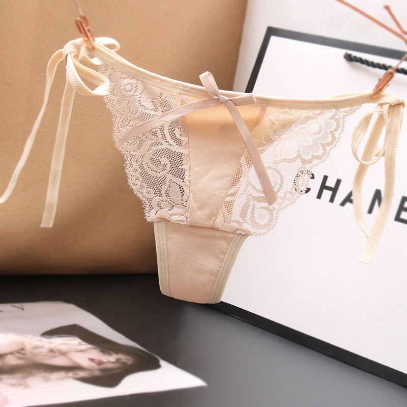 2万条开裆女式内裤低腰透明性感情趣丁字裤性感蕾丝少妇真人隐形骚t裤