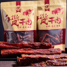 内蒙古特色风干肉干风味耐嚼手撕风干鸡肉干即食小吃麻辣零食代发