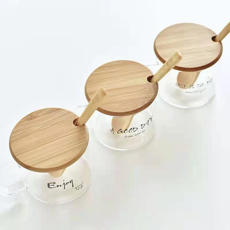 Water Cup Bamboo Lid Production round Mug Lid Ceramic Glass Lid Creative New Bamboo Sealed Cup Lid