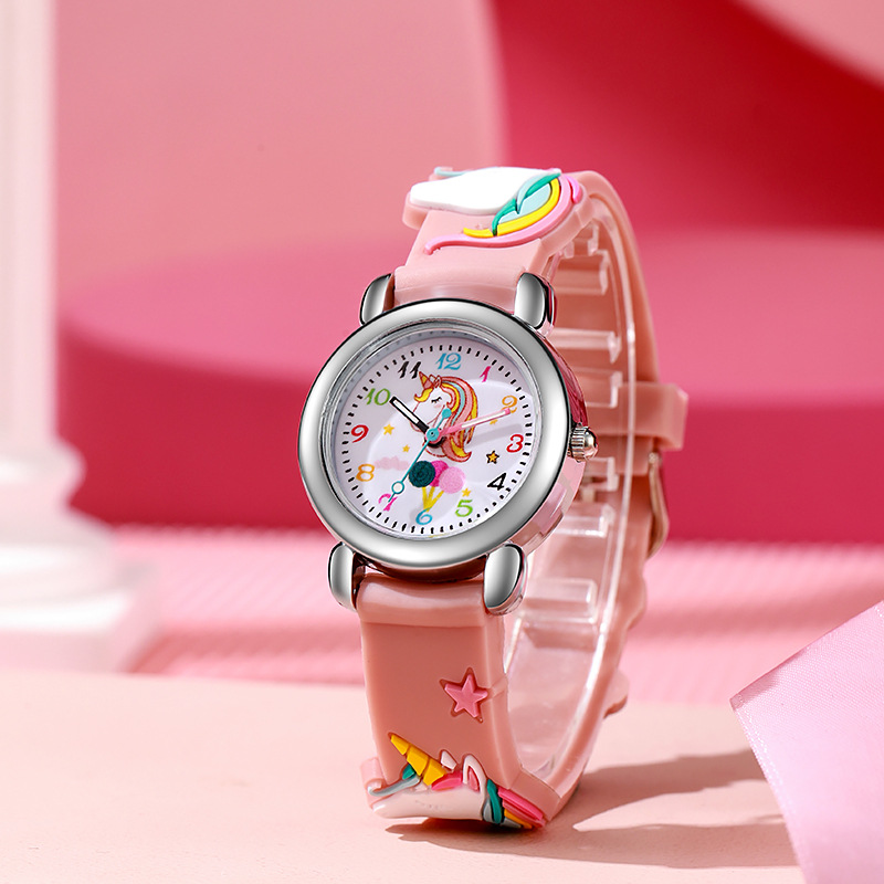 Factory Spot Low Price Direct Sales Children's Watch Boys Female Students 3d Cartoon Quartz Watch Foreign Trade Watch