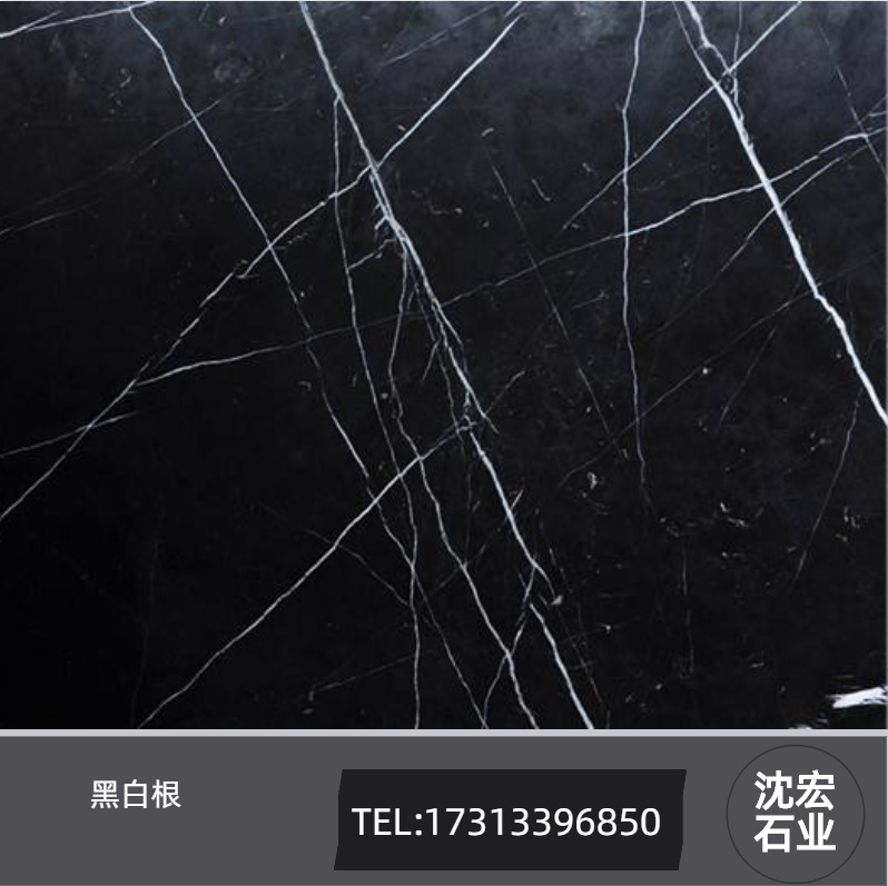 天然大理石 黑白根 黑金沙 银白龙 黑晶玉 室内地面 背景墙 别墅