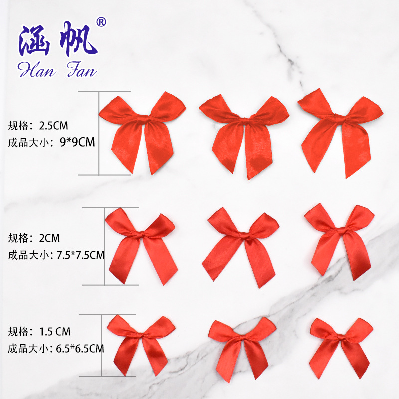 Multi-Size ribbon Spot Bow Gift Box Packaging Wedding Decoration Hand Tie Hand Gift Handmade Bow