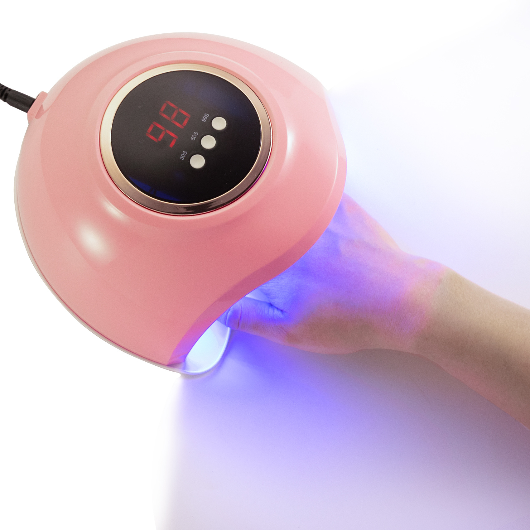 Cross-Border New Arrival 72W High Power Nail Phototherapy Machine Fast UV Ultraviolet LED Heating Lamp Manicure Equipment 30 Beads