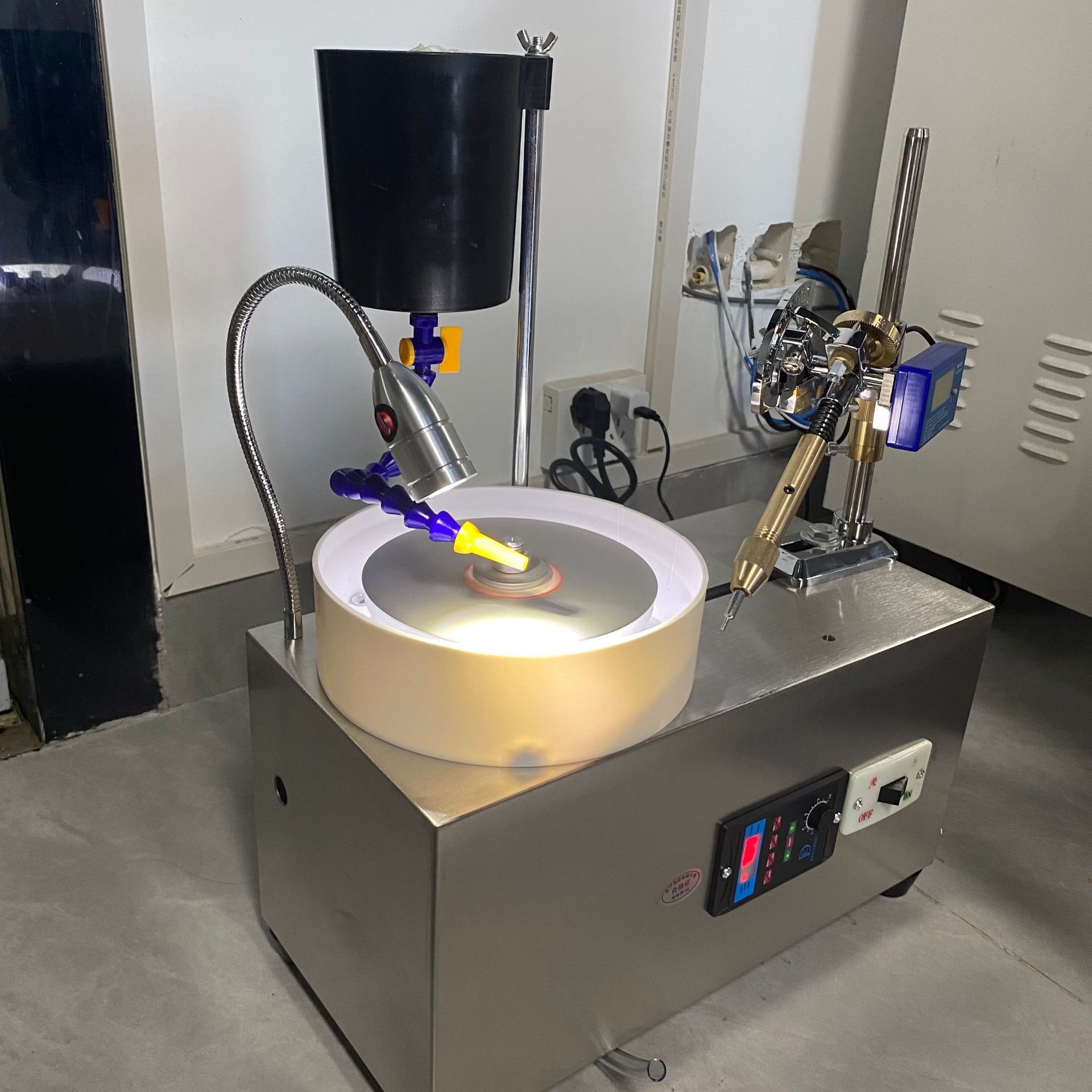 珠宝玉石打磨抛光机无极调速宝石打磨机数显角度机平面界面抛光机