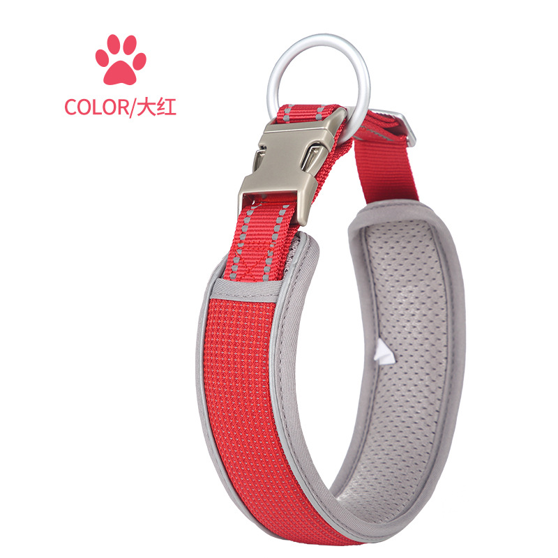 Pet Collar Breathable Reflective Silk Collar Us 3mm Luminous Strip Large, Medium and Small Dogs