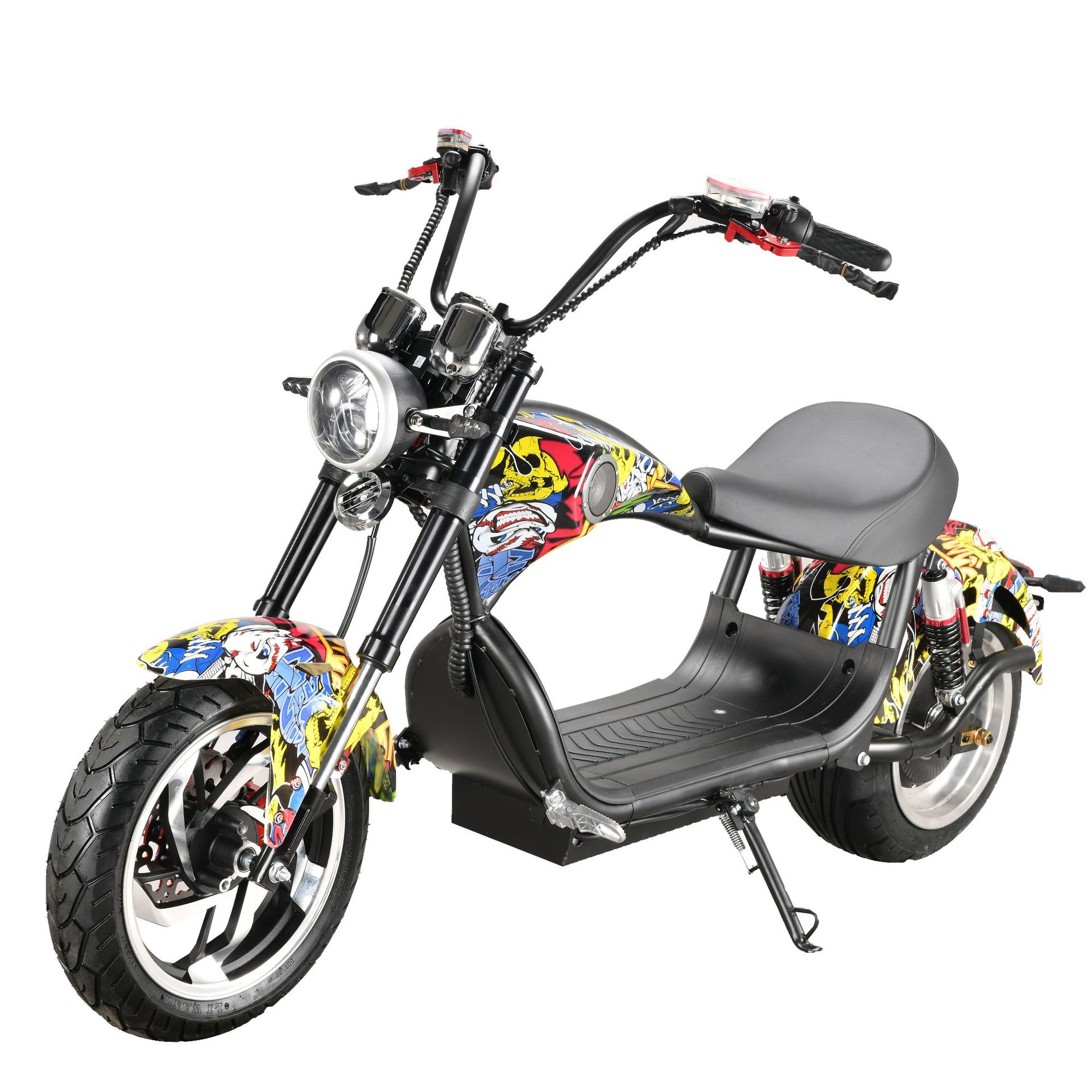 源头跨境eec哈雷电动摩托车60v伏电瓶车成人锂电太子款电动哈雷车