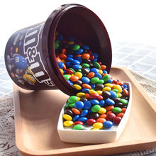 mm巧克力豆牛奶味640g桶装m豆夹心巧克力儿童零食彩虹糖礼物