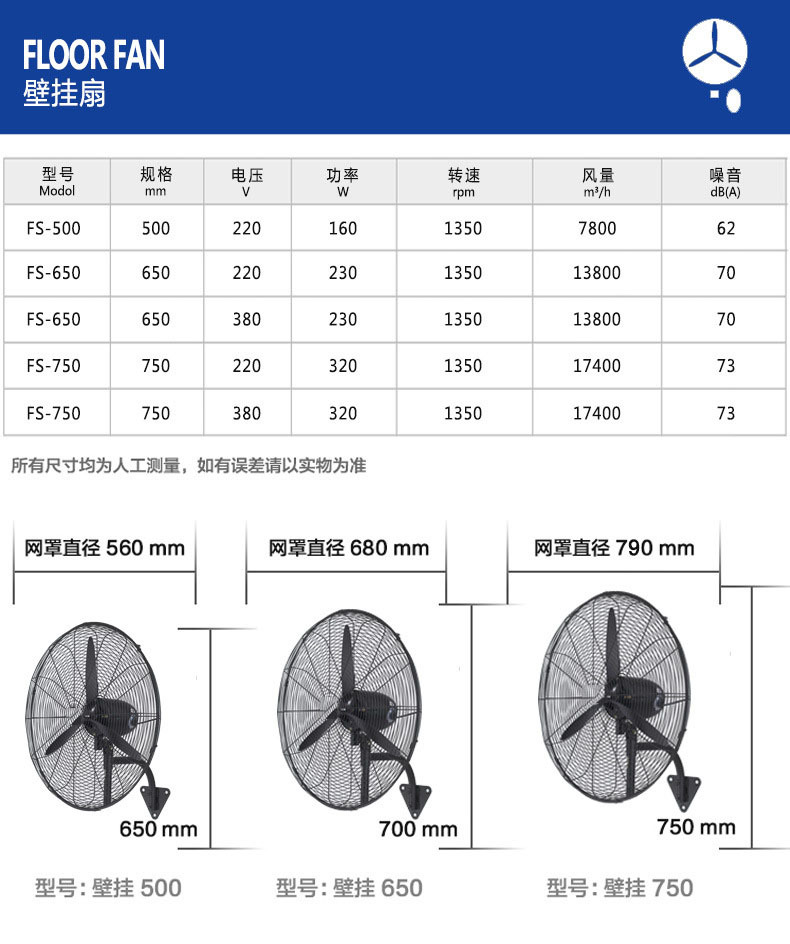 本风扇电机采用双滚珠轴承,配置黑色自扣型网罩,安装方便,风叶可以