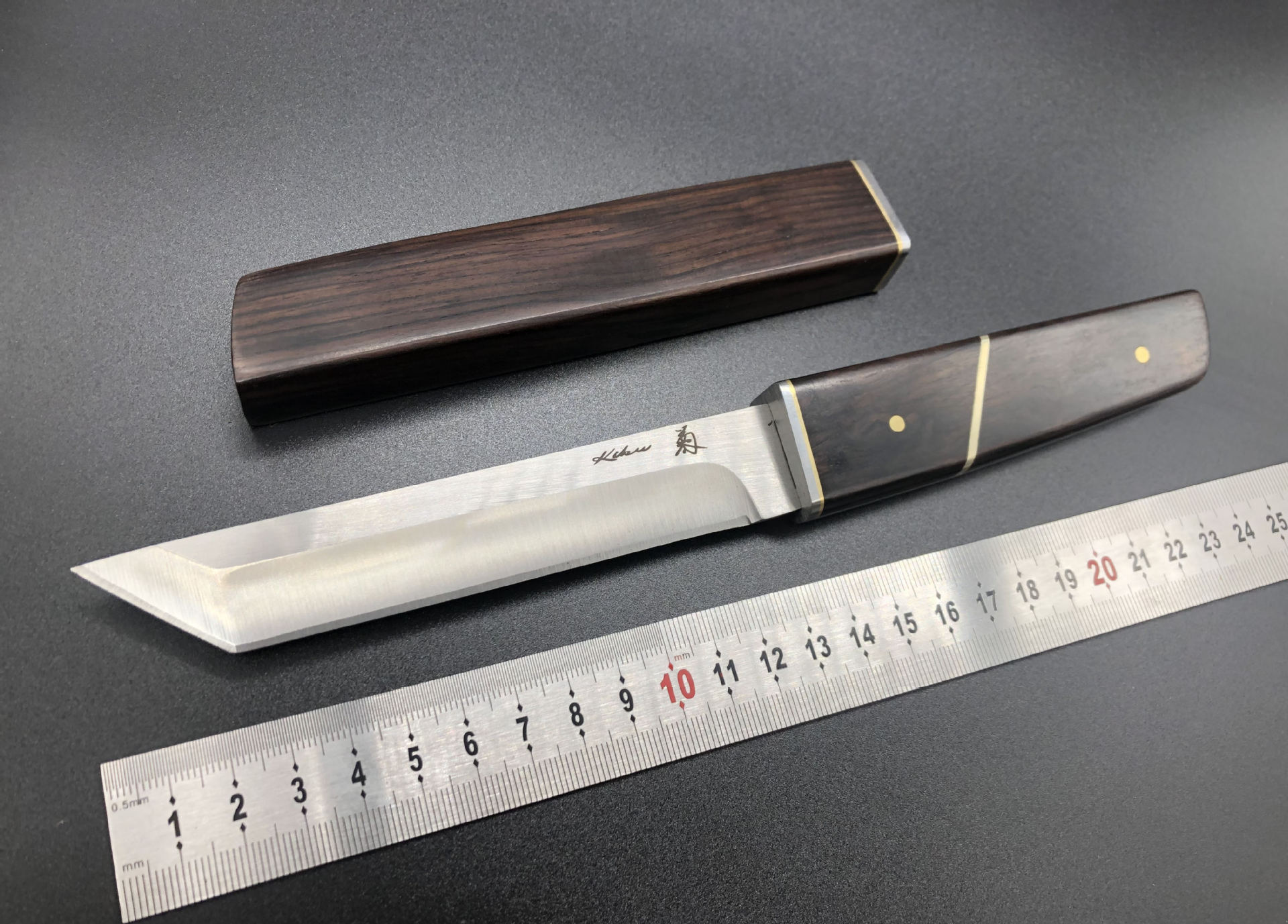 热销高硬度一体菊田武士刀户外战术军工刀随身手把肉刀具