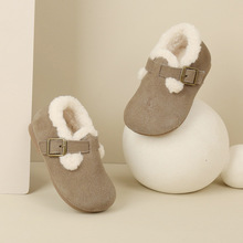 婴儿鞋子宝宝勃肯鞋保暖冬季棉鞋韩版小童鞋男童学步鞋女童小皮鞋