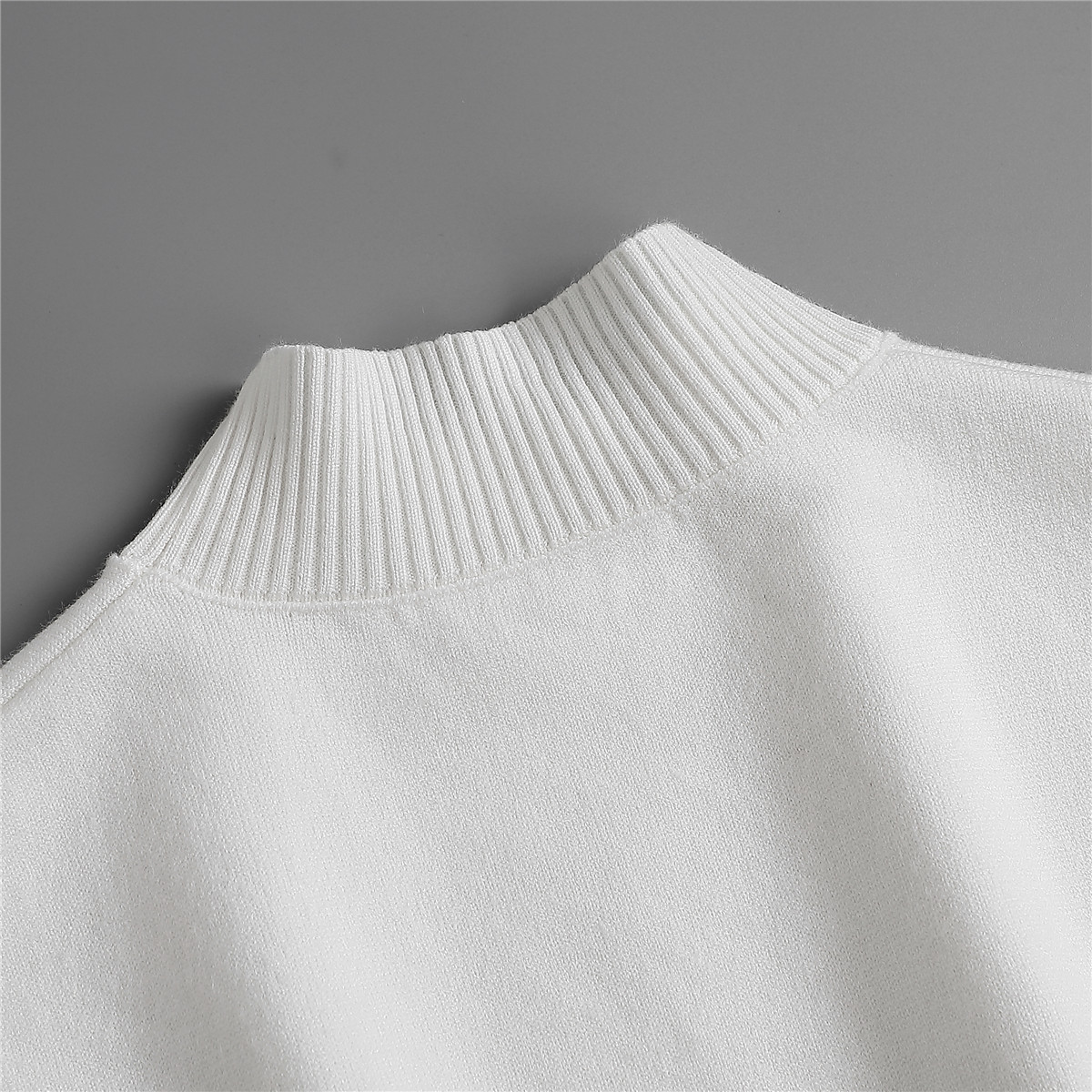 针织毛衣假领子高领围脖纯色装饰领子