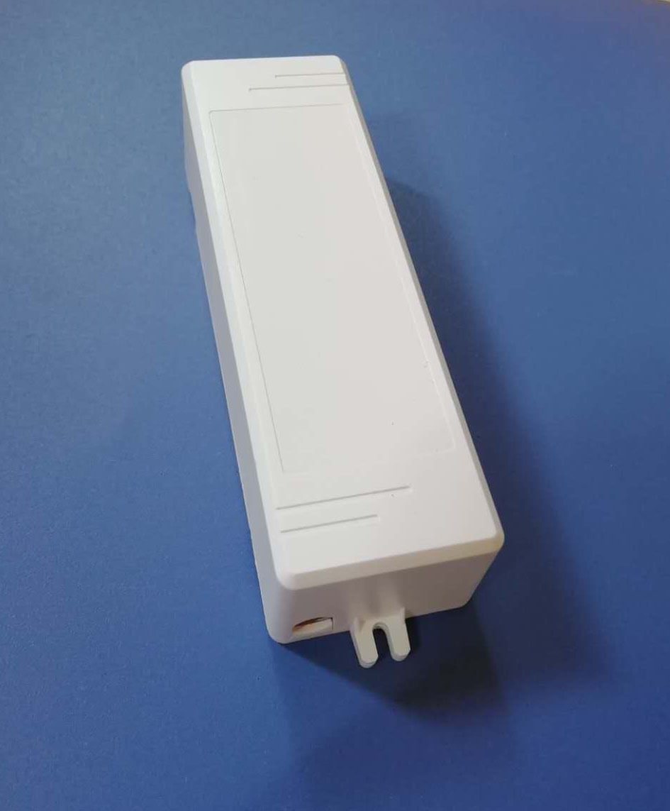 led应急灯电池盒塑件hy-8506可灌胶防水阻燃电源壳120*35*29mm