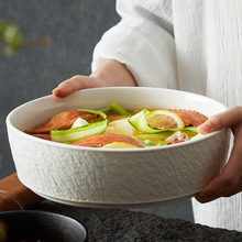 日式泡面碗家用大号汤碗酸菜鱼汤盆创意拉面碗感陶瓷碗盆简约
