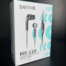 SENICC/声丽MX-110耳塞式耳机线控带麦克风台式机笔记本电脑耳麦