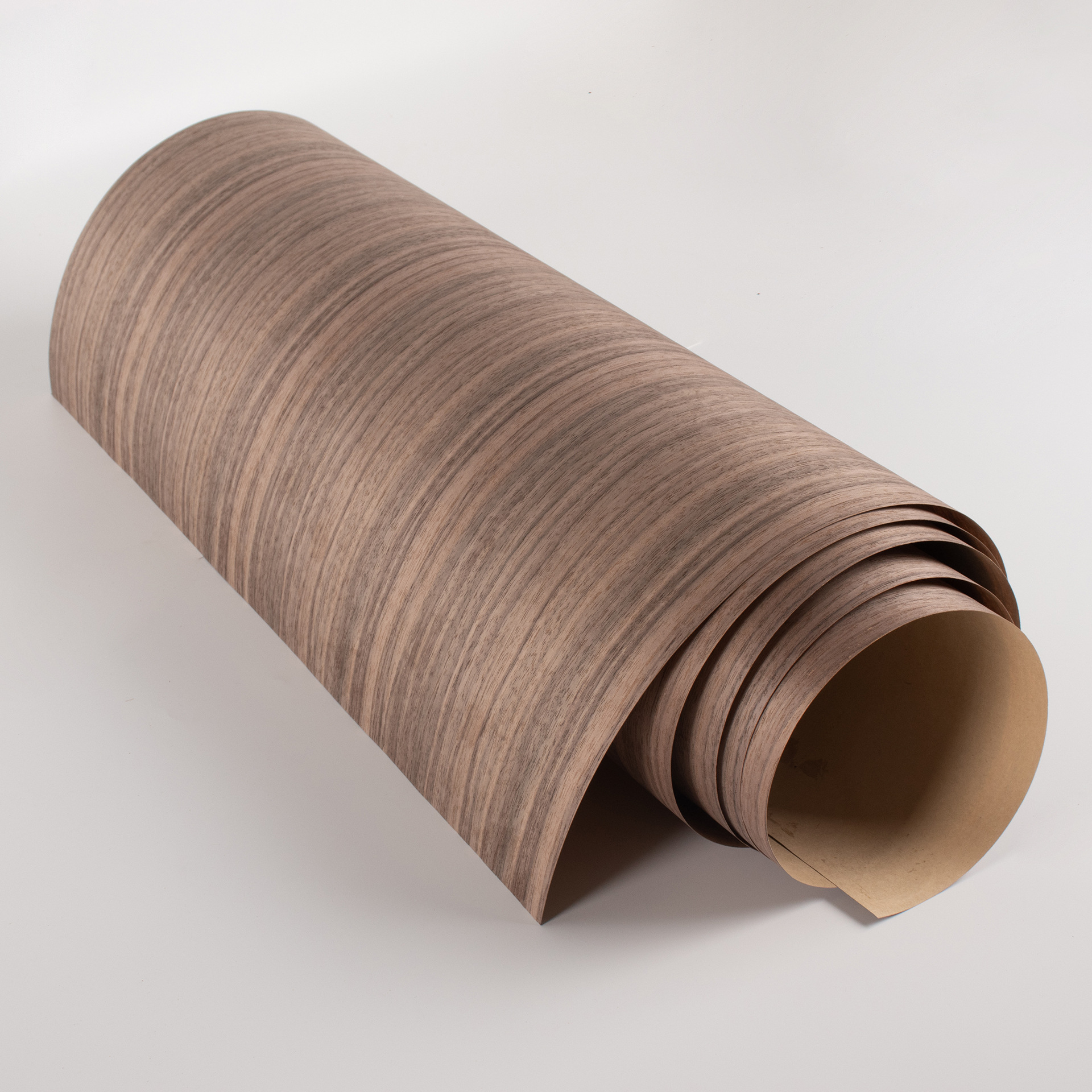 天然黑胡桃白橡水曲柳木皮宽幅免拼接装修翻新家具衣柜桌板贴皮