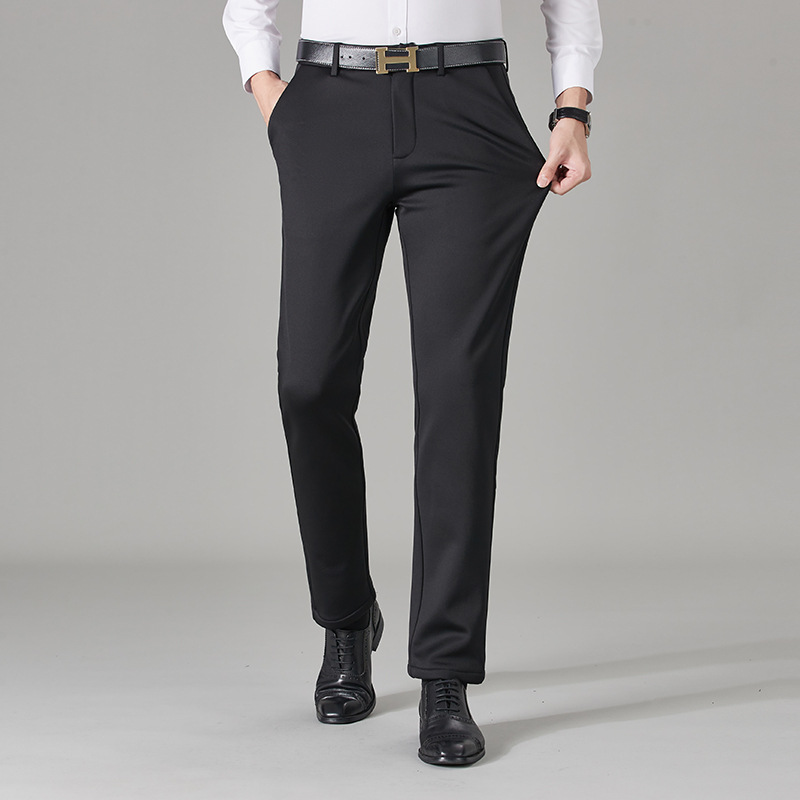 修身西裤正装商务男士西装裤秋冬款休闲裤子2023新款男裤加绒加厚