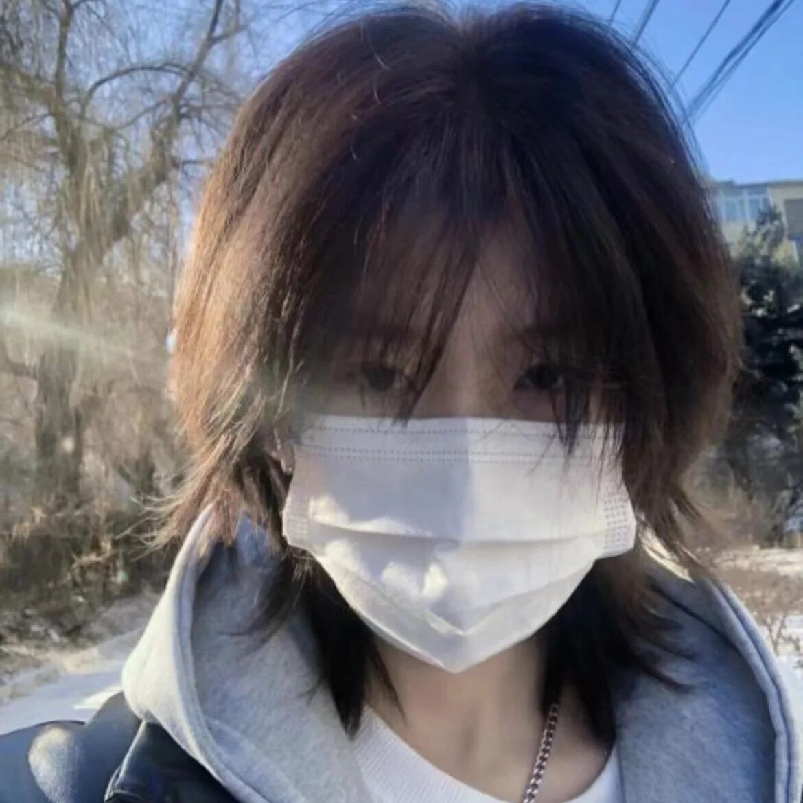 星程鲻鱼头日系假发男狼尾长发武士头中分男士自然韩版帅气全头套